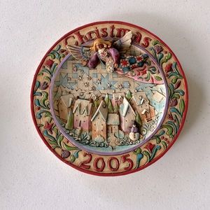 Jim Shore Holiday 2005, hanging 3D plate